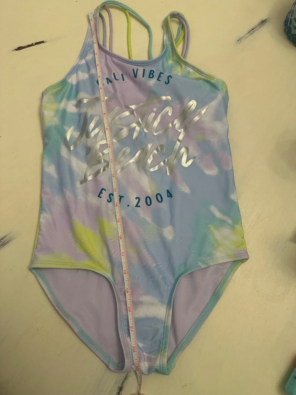 Justice “Cali Vibes Justice Beach” One Piece Swimsuit Girls Size 12/14